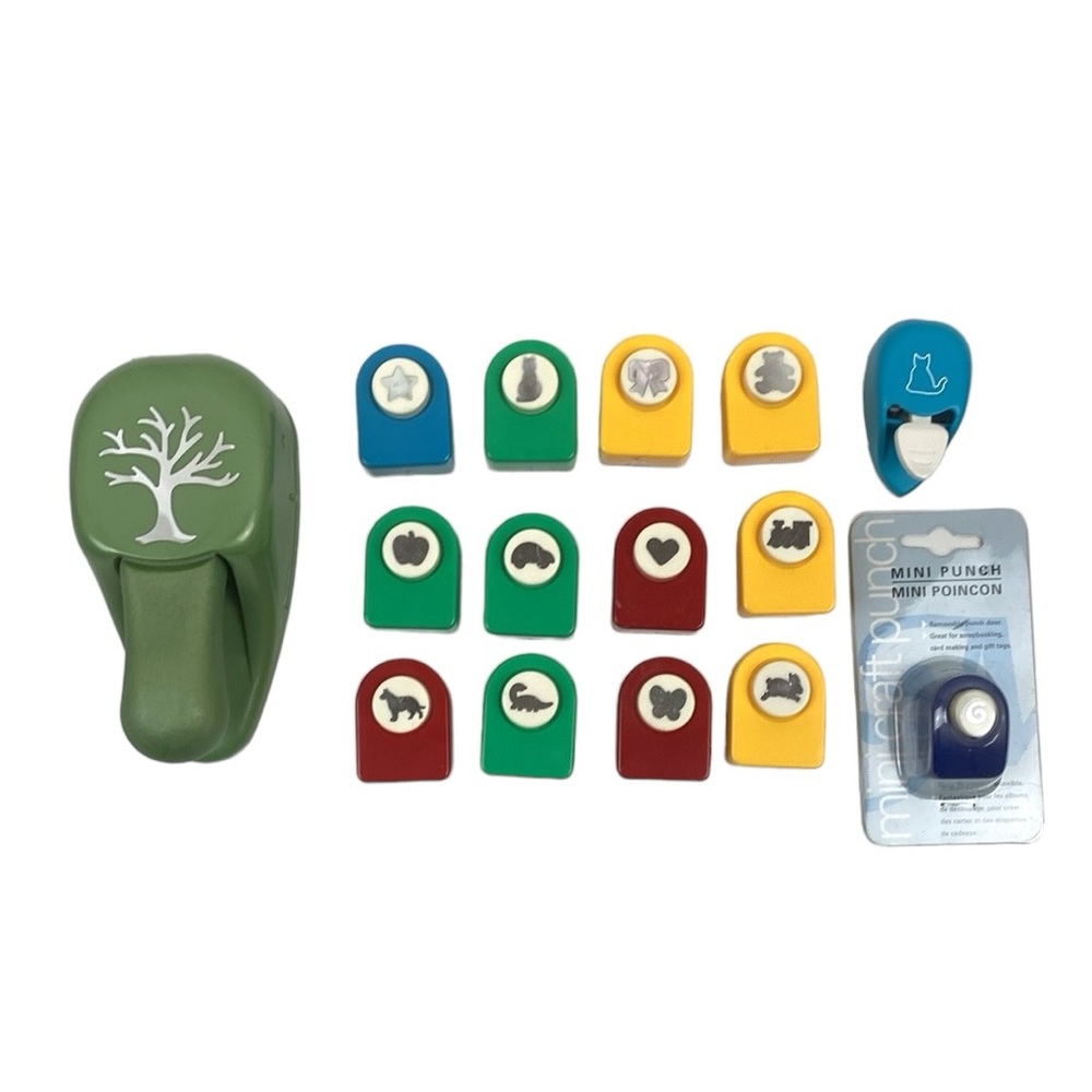 Paper Shapers Punchers Vintage Scrapbooking Set Lot Patent 78229